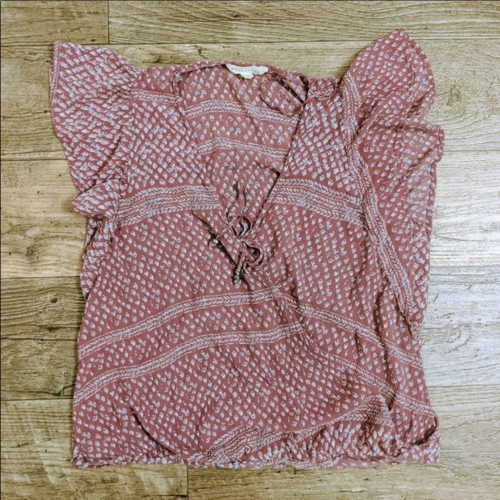 Lovestich Blush/Purple Boho Top